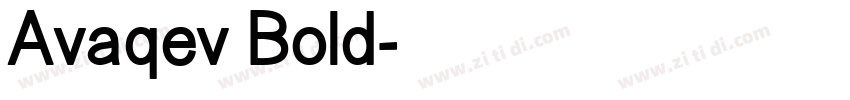 Avaqev Bold字体转换